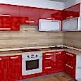 Угловая кухня из пластика-13