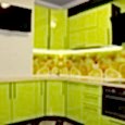 Угловая кухня из пластика-40