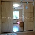 Шкаф-купе в спальне + двери из ДСП и зеркала